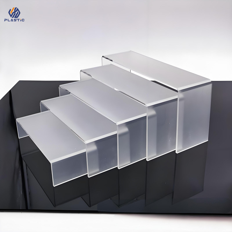 OEM ODM Acrylic Riser Display Stand Solution Clear Display Shelves For Your Business