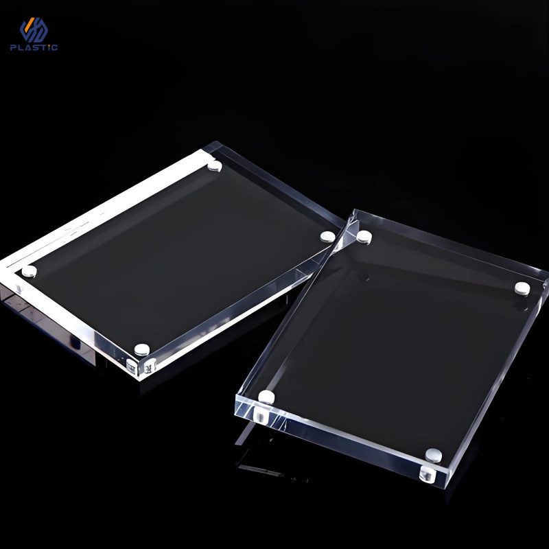 5x7inch Transparent Acrylic Photo Frame UV Resistant Customized Color