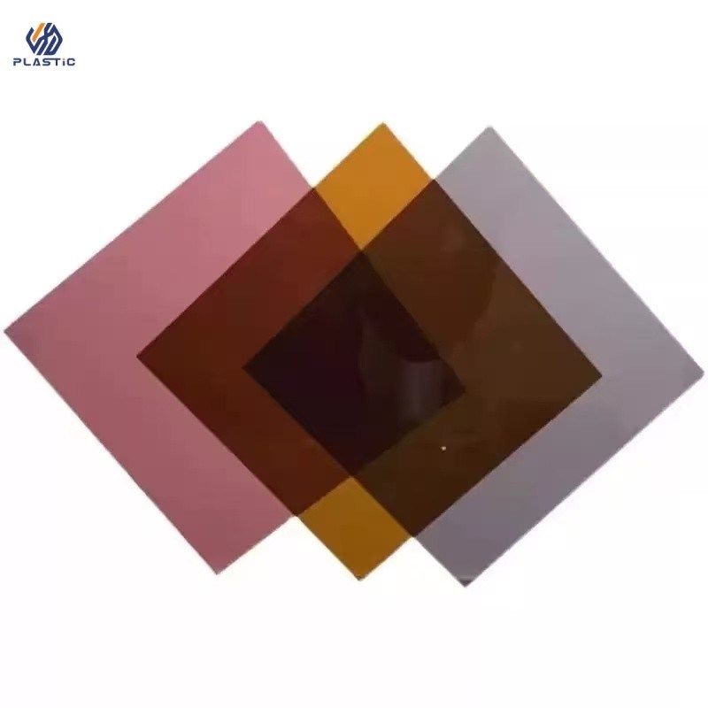 espesor personalizado color transparente de la hoja de acrílico resistencia al impacto paneles de acrílico fundido