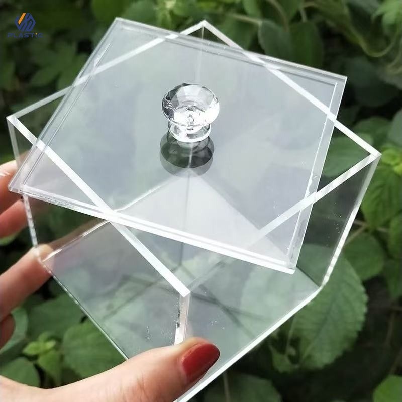 Custom Printing Clear Acrylic Plastic Boxes , Jewelry Storage Box For Organizing