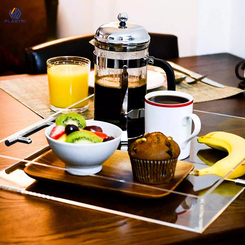 OEM Logo Acrylic Desk Organizer Tray Thiết kế hiện đại Hạch Acrylic Organizer Box