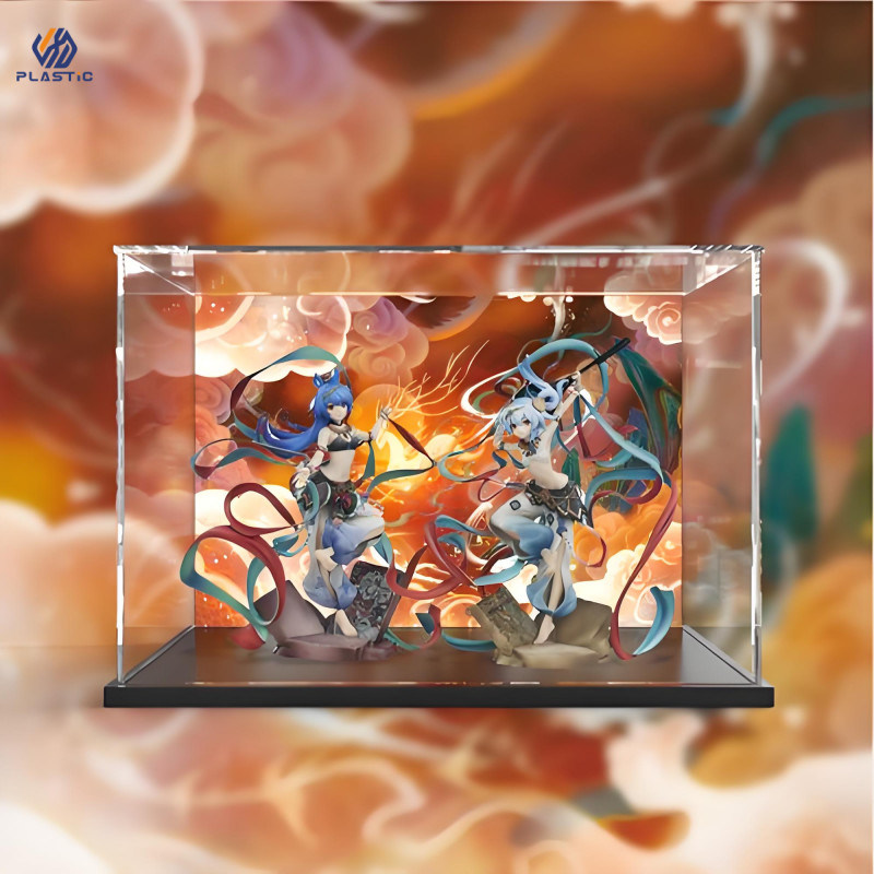 Custom Size Acrylic Display Box Super Mall Acrylic Model Display Case Modern Design