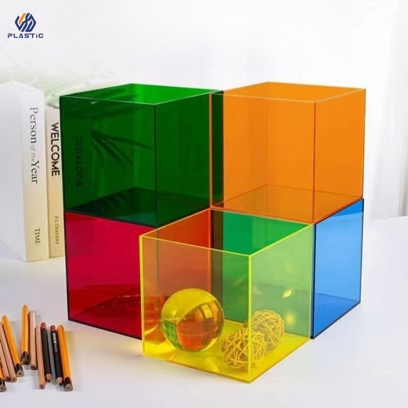 Weather Resistance Acrylic Pedestal Stand Perspex Display Stand Multi Colored