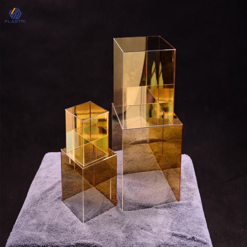 Weather Resistance Acrylic Pedestal Stand Perspex Display Stand Multi Colored