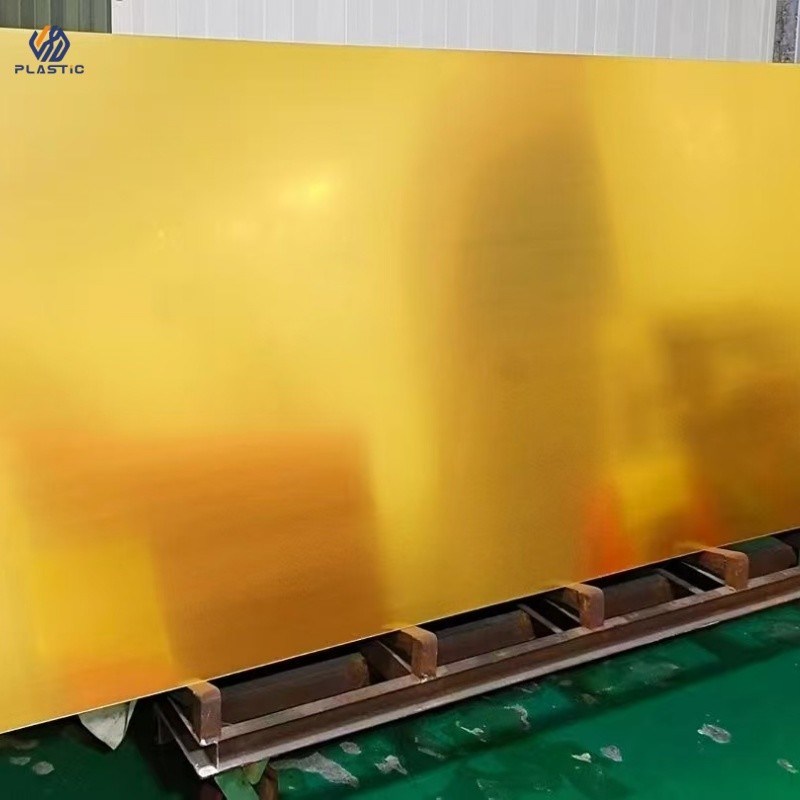1.2g/cm3 Customizable Gold Acrylic Mirror Sheet For Wall Decorative