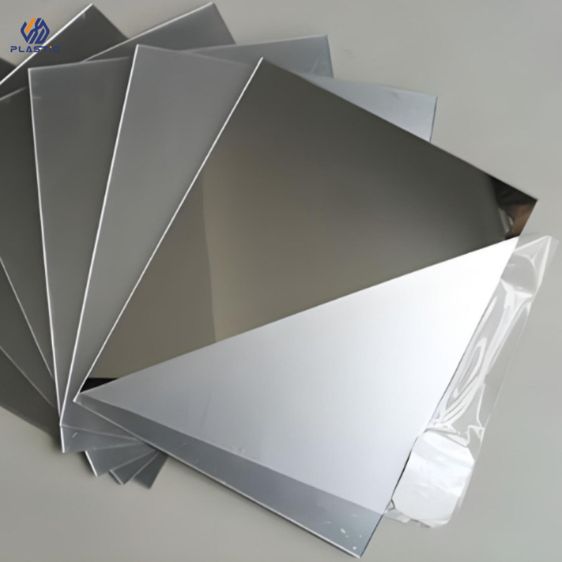 Silver Mirror Acrylic Sheet 1.2g/Cm3 Density Lightweight Mirror Panels Virgin MMA