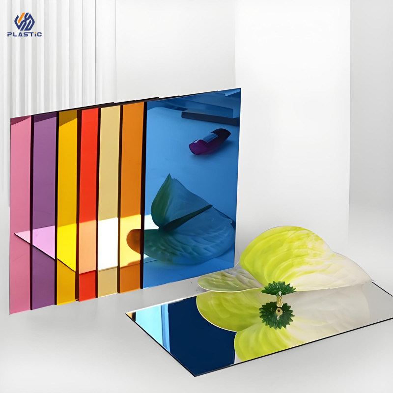 Wall Decorative Silver Acrylic Mirror Panels CNC Cut With Logo Printed