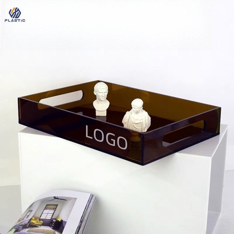 Multi Colored Clear Acrylic Storage Trays 3mm Thickness With Customizable Logo