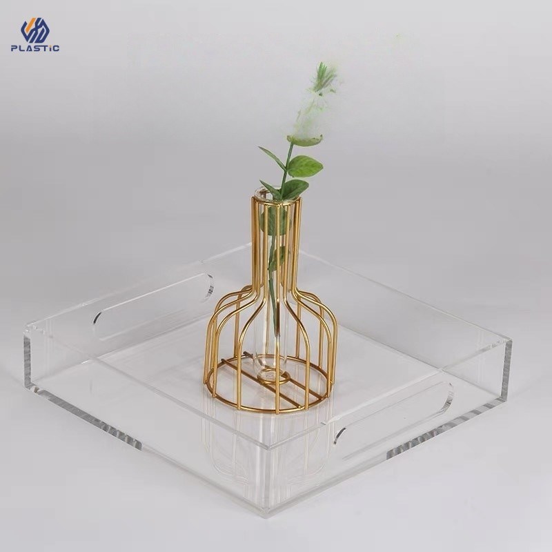 100% PMMA Waterproof Acrylic Desk Organizer Tray Organizer for Storage