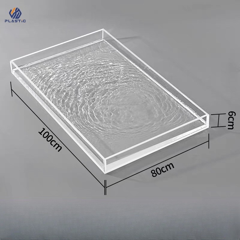 100% PMMA Waterproof Acrylic Desk Organizer Tray Organizer for Storage