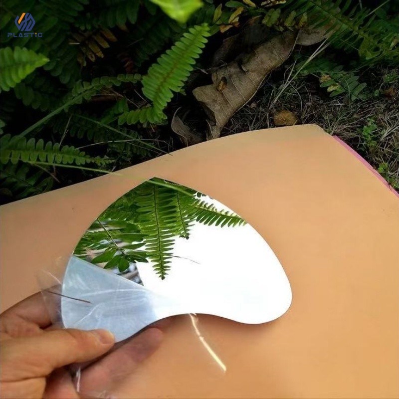 Gold Silver Acrylic Sheet Mirror Finish 0.8mm 0.6mm 1.0mm Thick Covered With PE Film