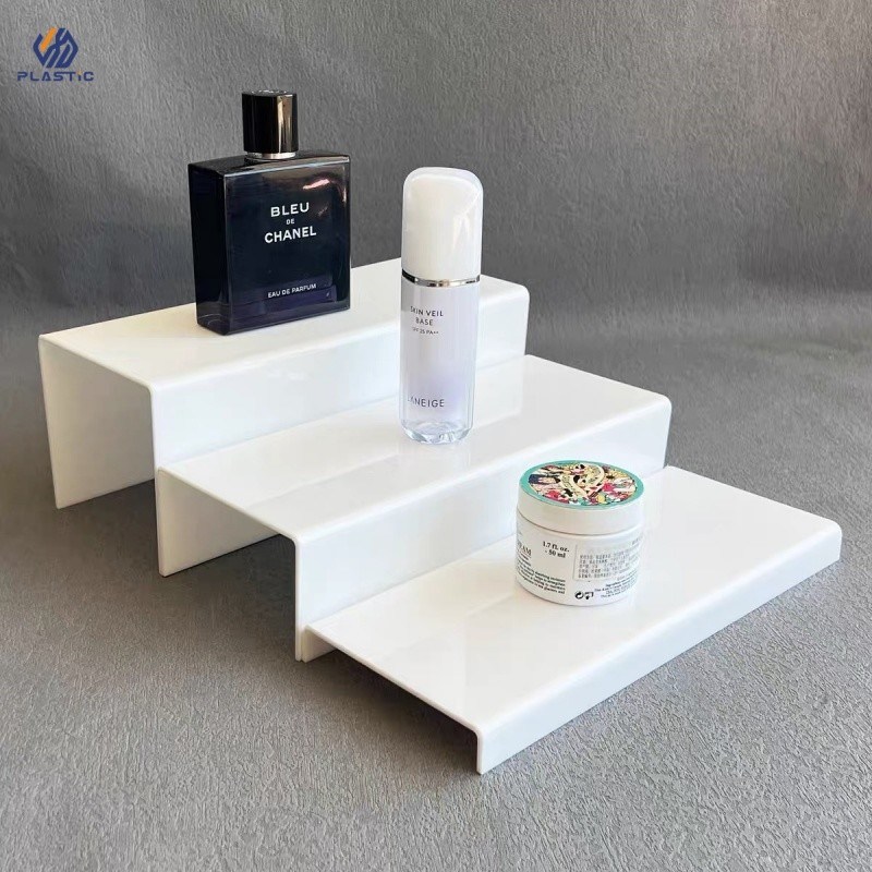 Customized Shape Acrylic Display Stand Clear Acrylic Risers For Shopping Malls