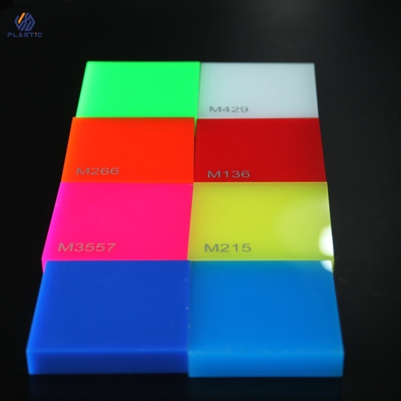 2mm 3mm 4mm Color Uv Resistance Unbreakable Perspex Sheet Acrylic Panel