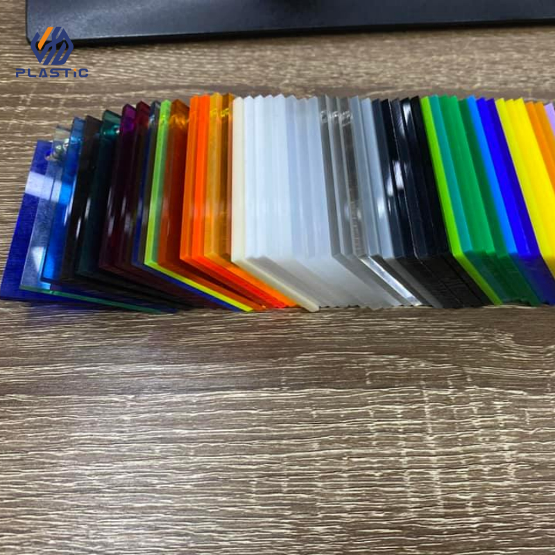 Color cast acrylic sheet 1250*2450mm thickness 1.5-300mm with plastic edge