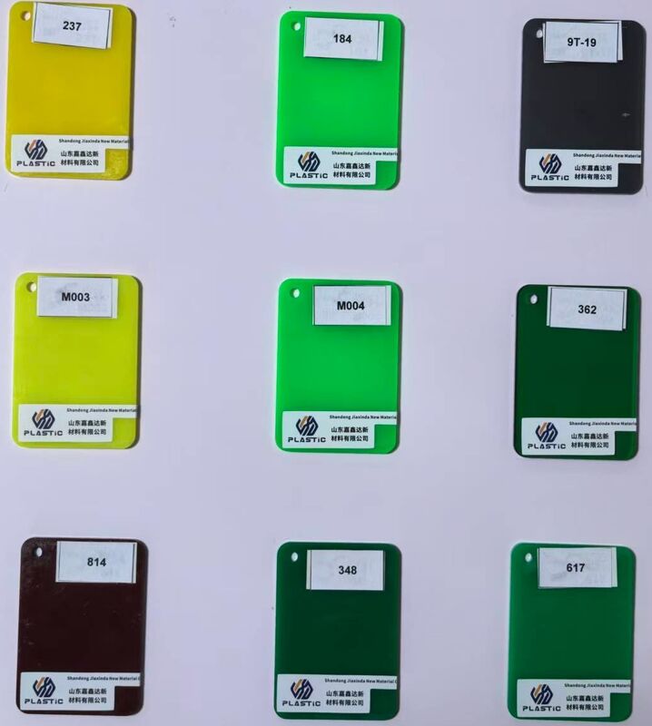 Colored acrylic sheets, cast acrylic sheets, specifically for outdoor advertising