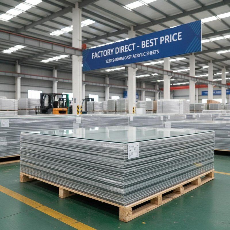 1220*2440mm UV Coated Cast Acrylic Sheet with High Light Transmittance and Competitive Pricing