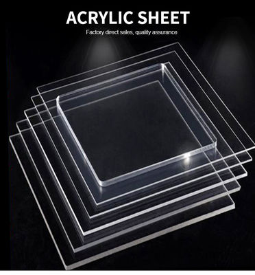 2mm 3mm 4mm 5mm Transparent Acrylic Sheet Heat Resistant Customized Sizes