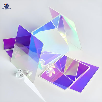 Heat Resistance Rainbow Acrylic Sheet , Rainbow Colors perspex sheet OEM
