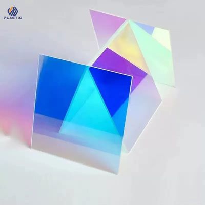 Rainbow Patterns Acrylic Sheets 3mm Thickness Colorful Iridescent Acrylic Sheet