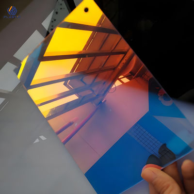 High Glossiness Iridescent Acrylic Panel , Acrylic Rainbow Sheet Impact Resistance